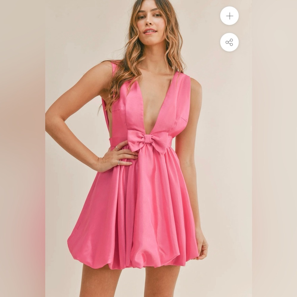Mable Elegant Pink Sleeveless Dress - Picture 2 of 8